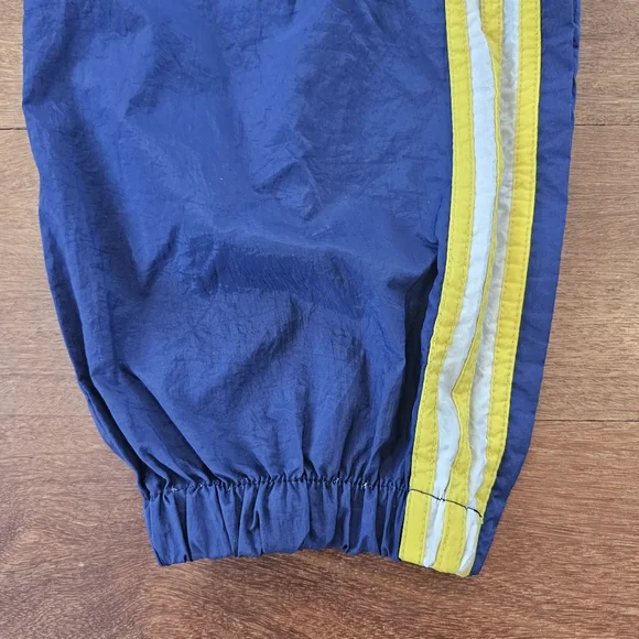 Vintage 90s Y2K Adidas Nylon Windbreaker Track Pants Joggers Zip Ankle Mens XL - Picture 5 of 12